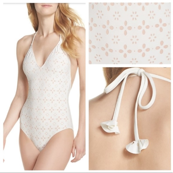 J. Crew halter in laser cut eyelet size 10 GUC - Picture 4 of 5